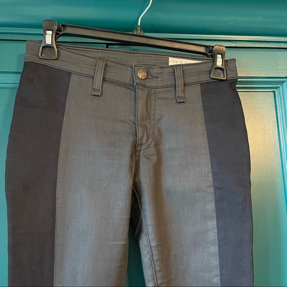 Rag & Bone tuxedo stripe black skinny jeans - Picture 3 of 7